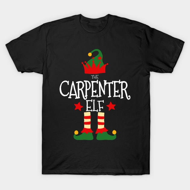 Carpenter Elf Matching Family Group Christmas Party Pajamas T-Shirt by uglygiftideas